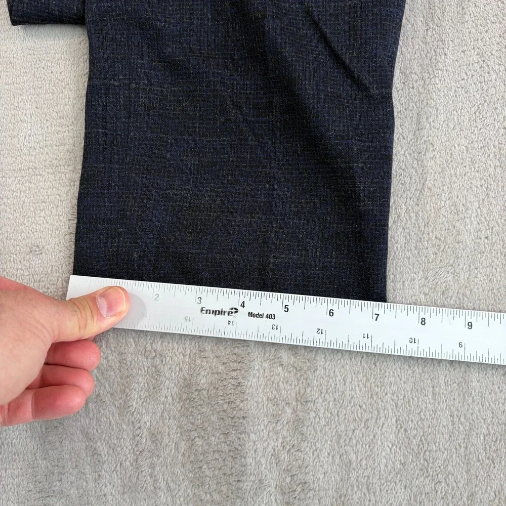 John Varvatos Virgin Wool Blend Trouser Pants Men 34x30 Blue Grey Pattern Italy‎